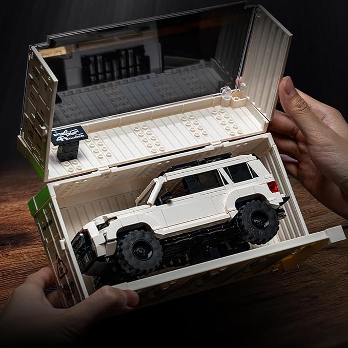 4Runner SUV SR5PRO Car Building with Container Display Box(540PCS) Adult Collectible Model Cars Kits to Build,Compatible with for Ages 8-16 Boys Kids Hobbyist&Collector