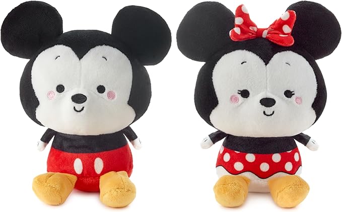 Hallmark Better Together Disney Magnetic Plush Toy (Mickey Mouse and Minnie Mouse) 5" Stuffed Toys, Gifts for Kids and Fans