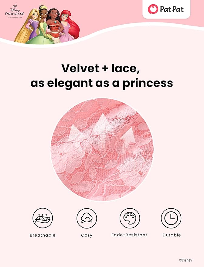 Disney Frozen Elsa Princess Cinderella Ariel Jasmine Rapunzel Baby/Toddler Dress, Ruffle Long-Sleeve Mesh Overlay Tulle Dress