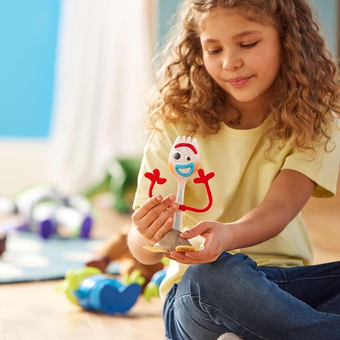 Disney Store Official Forky Talking Action Figures from Toy Story, Features Sounds and Phrases from The Movies, Interacts with Other Figures and Toys