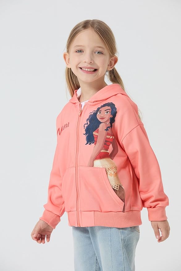 Disney Frozen Stitch Princess Minnie Mickey Spiderman Girls/Boys Zip Up Hoodie Fall Zipper Sweatshirt Jacket Toddler-Big Kid