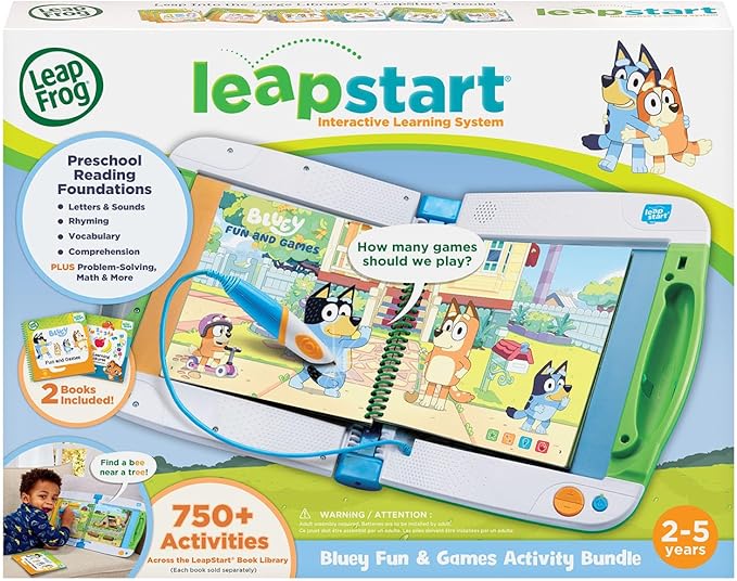 LeapFrog LeapStart Bluey Fun and Games Activity Bundle