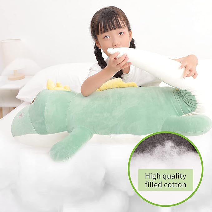 52 inch Jumbo Dinosaur Plush, Huge 4 Feet Large Dinosaur Stuffed Animals, Big Dinosaurs Plushies Body Pillows, Gifts for Kids Boys Girls, Birthday