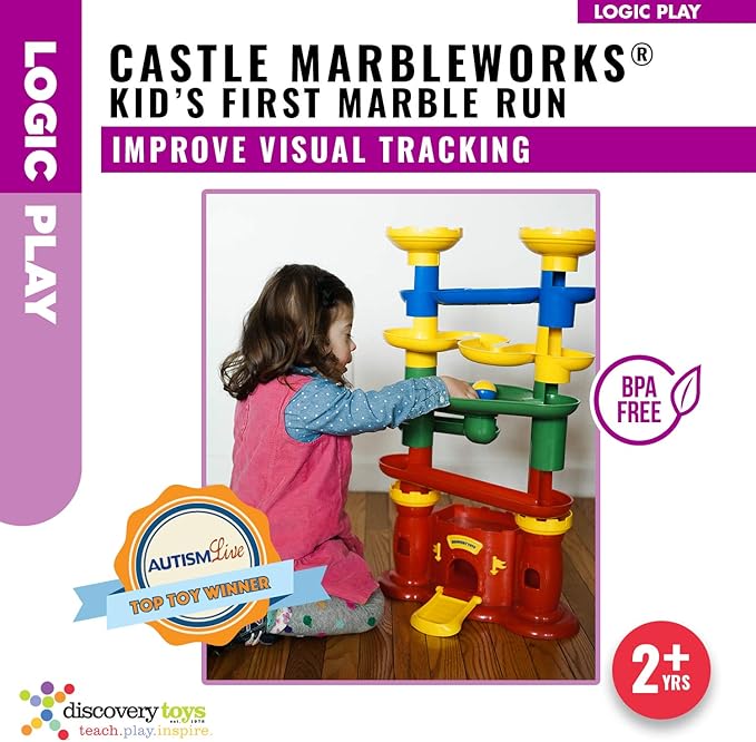 Discovery Toys Castle MARBLEWORKS® Marble Run | Kid-Powered Learning | STEM Educational Building Block Toy Learning & Childhood Development 2 Years Old and Up