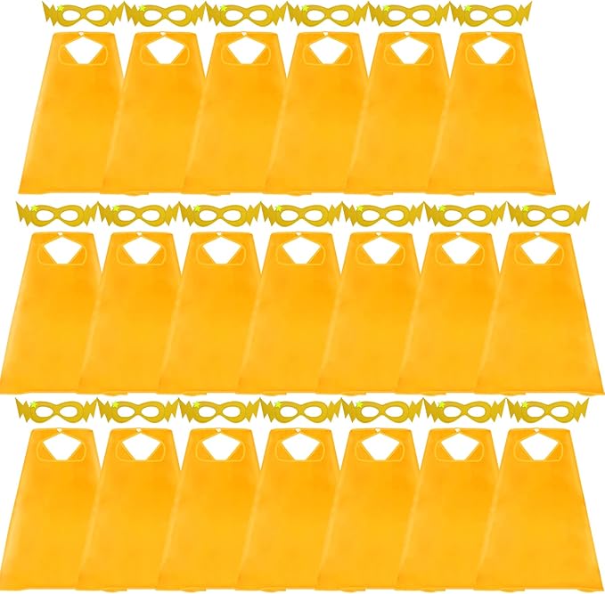 D.Q.Z Superhero-Capes for Kids 20 Sets, Group Super Hero Costume Toys for 3-10 Boys Girls Halloween Birthday Gifts