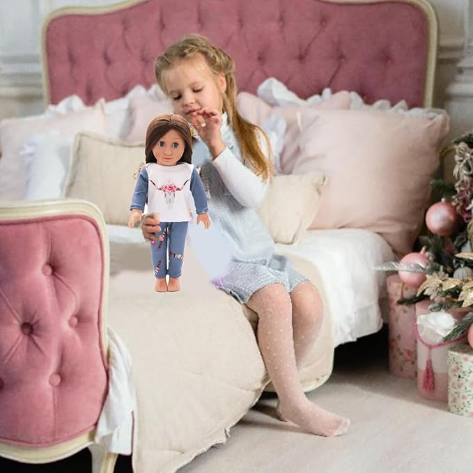 10 Sets of 18 Inch American Doll Clothes, Including 10 of Doll Clothing Dress Outfits for Gift Dolls, Birthday Gifts for Kids
