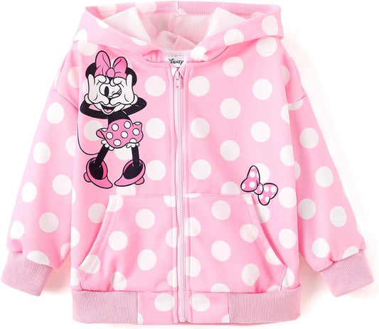 Disney Frozen Stitch Princess Minnie Mickey Spiderman Girls/Boys Zip Up Hoodie Fall Zipper Sweatshirt Jacket Toddler-Big Kid
