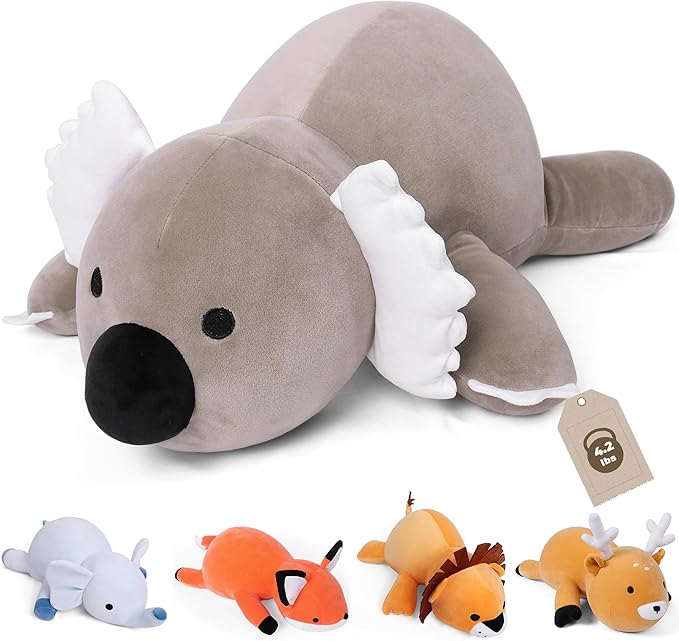 4.2lbs Koala Weighted Stuffed Animals, Weighted Stuffed Animal Plush 24", Giant Koala Stuffed Animal Pillow Soft Doll Toy Gifts for Kids Adults Women Men Girls Boy