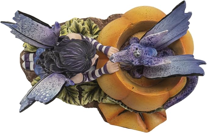 Pacific Giftware Dragon and Fairy Hide & Seek Figurine, Medieval Gothic Home and Bedroom Decor, Collectible Fantasy Decoration Figurine, 5.7 Inches