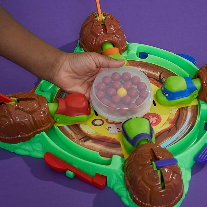Hungry Hungry Hippos: Teenage Mutant Ninja Turtles Edition Game | Ages 4 and Up | 2 to 4 Players | Kids Board Games | Gifts for Preschoolers (Amazon Exclusive)