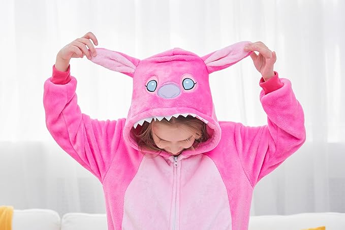 Unisex Adult Onesie Pajamas, Polar Fleece Cosplay Animal One Piece Halloween Costume Pajamas Homewear