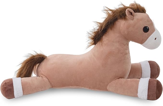 37" Giant Horse Stuffed Animals, Large Stuffed Horse Plush Pillow, Soft Large Stuffed Pony, Cute Farm Animals Plush Toys, Gifts for Kids Boys Girls on Birthday Children's Day Christmas