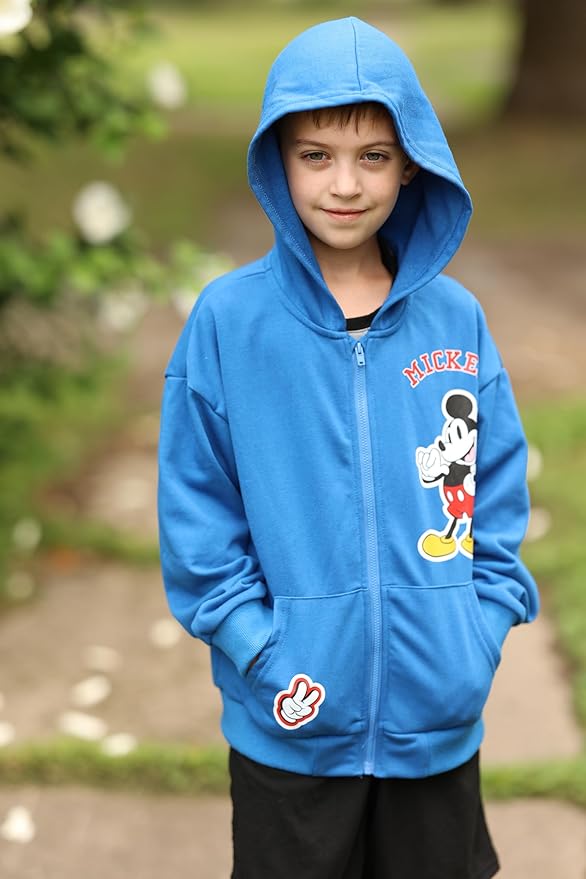Disney Frozen Stitch Princess Minnie Mickey Spiderman Girls/Boys Zip Up Hoodie Fall Zipper Sweatshirt Jacket Toddler-Big Kid