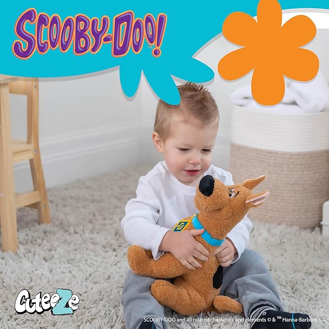KIDS PREFERRED Warner Bros. Scooby-Doo Cuteeze Extra Soft Plush Stuffed Animal Toy for Baby and Toddler Boys and Girls – 13 Inch Size