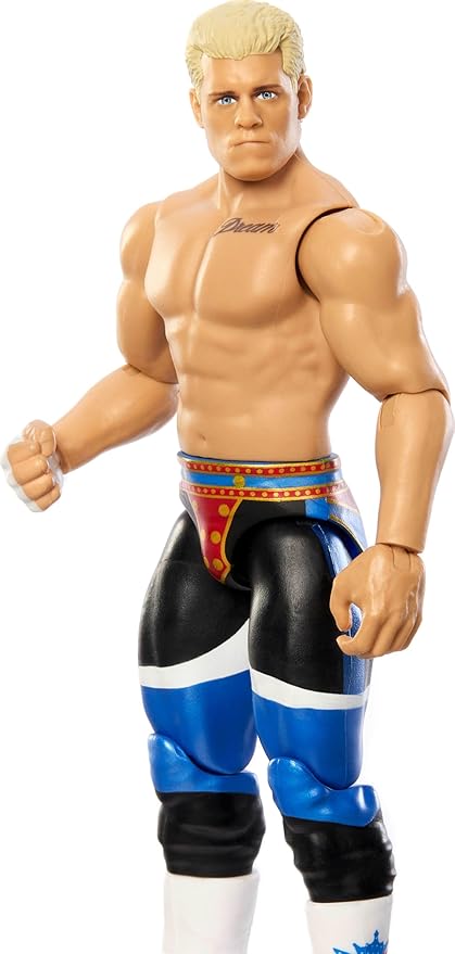 Mattel WWE Cody Rhodes “The American Nightmare” Action Figure, Main Event Series #153 6-inch Collectible with 10 Articulation Points & Life-Like Look