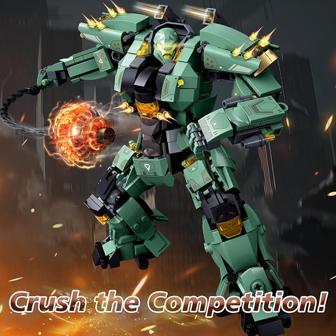 Mech Building Set, Annihilation Ranger Warrior Robot Action Figure Building Toys for Adults, Compatible with Lego Mech Set, 542 PCS