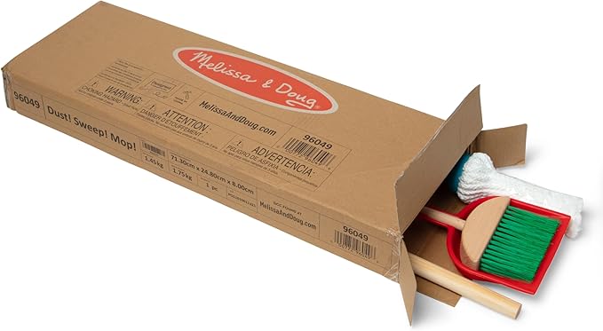 Melissa & Doug Let's Play House Dust! Sweep! Mop! 6 Piece Pretend Play Set