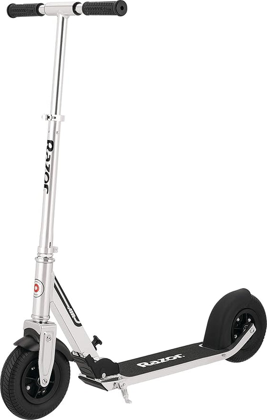 Razor A5 Air Kick Scooter for Kids Ages 8+ - Extra-Long Deck, 8" Pneumatic Rubber Wheels, Foldable, Anti-Rattle Handlebars, for Riders up to 220 lbs