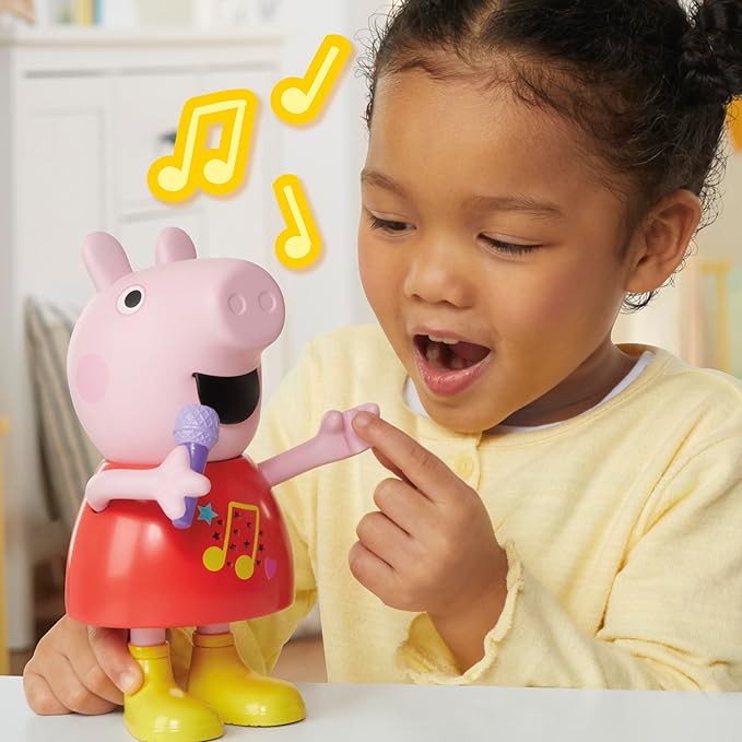 PEPPA PIG Talk & Sing Peppa Doll, Musical Toy with 50+ Sounds, Phrases, and Songs, Preschool Toys for 3 Year Old Girls and Boys and Up