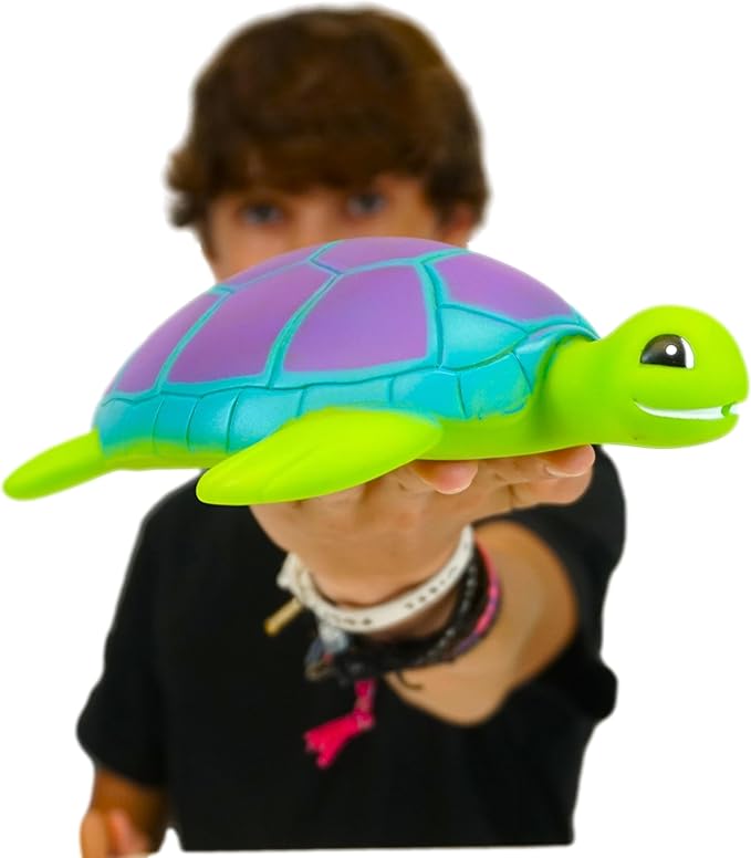 JA-RU Ocean Squirt Squishy Water Animals (1 Water Toys) Fun Floating Foam Sea Animal Toys for Kids. Sea Turtle, Dolphin, Whale Toddler Bath Toys. Pool & Beach Accessories. 4012-1s
