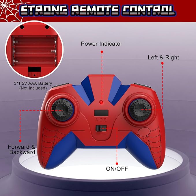 Wall Climbing Remote Control Car, 360° Rotating RC Stunt Car with Headlight, Rechargeable RC Car Toys for 3 4 5 6 7 8-12 Year Old Boys Girls Kids