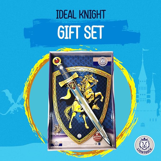 Liontouch - Knight Foam Sword & Shield for Boys – 3-6 Years | Pretend Play Set in Medieval Style for Kids & Toddlers | Safe Toy Weapons & Battle Accessories for Dress Up & Horseback Knight Costumes