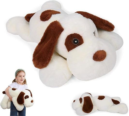5lbs 24in Dog Weighted Stuffed Animals, Large Weighted Dog Plush, Weighted Stuffed Animal Plushies Pillow Gifts for Adults and Kids, Boys, Girls
