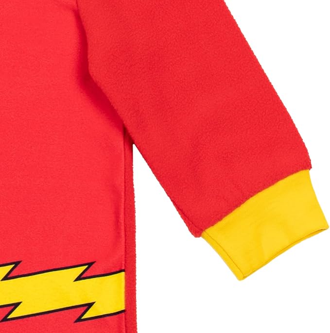 DC Comics Justice League Superman Batman Flash Zip Up Pajama Cosplay Coverall Toddler to Big Kid