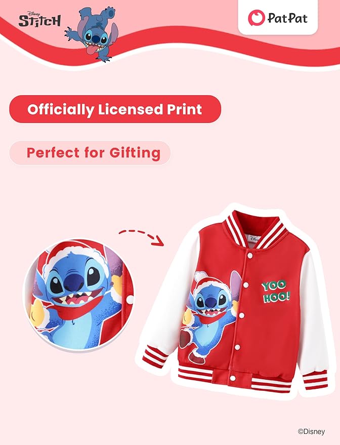 Disney Minnie Mickey Stitch Princess Frozen Elsa Marvel Jacket Lightweight Coat Button up Color Block Sweatshirt 2-14 Years