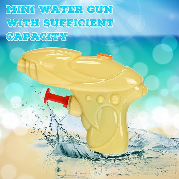 Leyndo 32 Pack Mini Water Gun for Kids Colorful Blaster Squirt Pistol Small Fun Water Gun Bulk for Outdoor Beach Game Summer Swimming Pool Party Favor(Stylish Style)