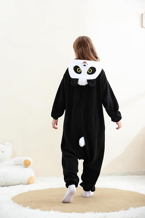 Unisex Adult Onesie Pajamas, Polar Fleece Cosplay Animal One Piece Halloween Costume Pajamas Homewear
