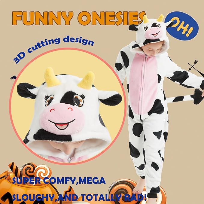 SWEETXIN Unise Kids Jumpsuit Cosplay Onesie One Piece Suit for Girls Boys Halloween Character Costume Dress Up Party
