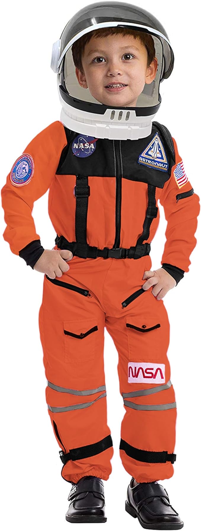 Spooktacular Creations Astronaut Costume with Helmet, Space Suit for Toddler, Kids Astronaut Halloween Costume for Cosplay