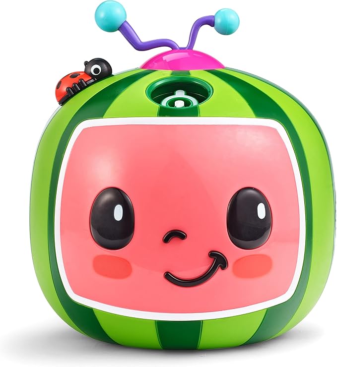 CoComelon NO Spill Musical Bubble Machine | Bubble Toy for Baby, Toddlers and Kids | Amazon Toys Exclusive with 16 oz of Extra Bubble Solution (Bubble Solution Bottle Colors Will Vary)