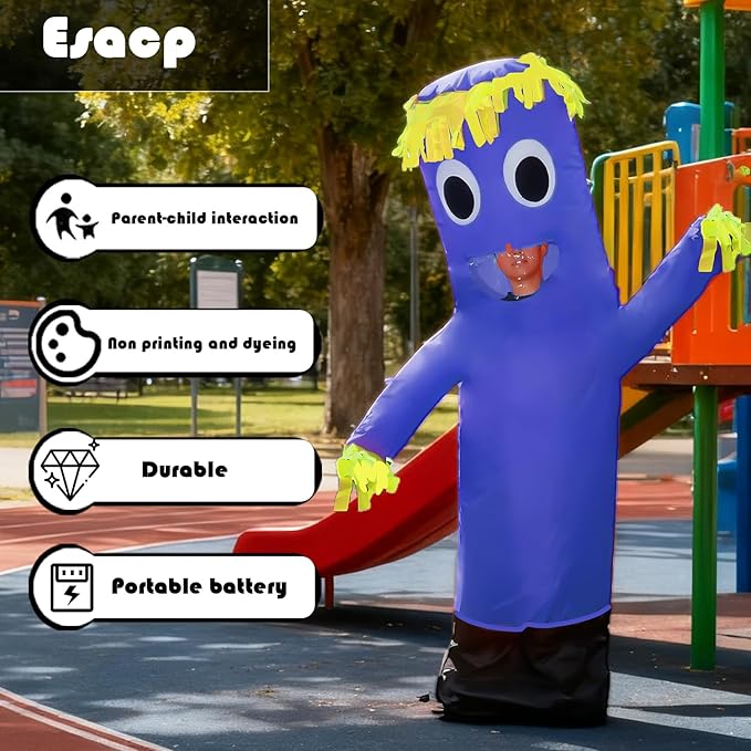 Inflatable Tube Man Costume,Inflatable Costumes for Adult,Wacky Wavy Arm Guy Funny Halloween Costume for Adults