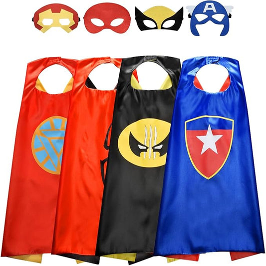 Superhero Capes for Kids, Toys for Ages 3-10 | Dress Up Costumes Party Supplies Birthday Gifts Halloween Christmas Cosplay