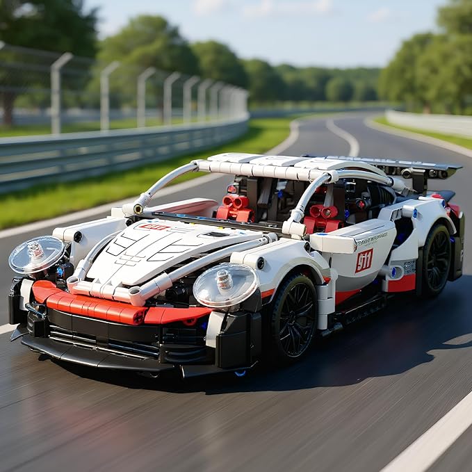 1226-piece Car Building Kit with Motor - 1:14 Scale Model Car Kits for STEM Learning, Includes Remote Control Car, Scissor Doors & Detailed Design, Educational RC Cars Gift