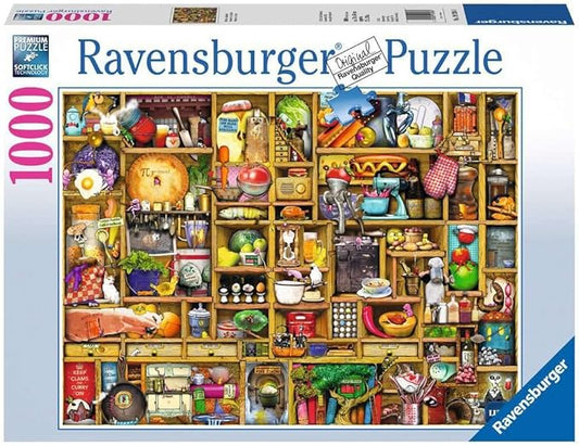 Ravensburger Kitchen Cupboard Jigsaw Puzzle | 1000 Unique Pieces | Anti-Glare Surface | Ideal for Adults & Kids | Certified Sustainable Materials