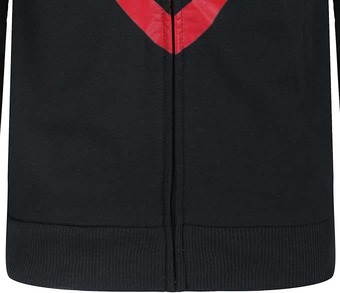 Marvel Spider-Man, Miles Morales, & Venom Boys Zip Up Hooded Sweatshirt and Pants Set for Toddlers and Big Kids – Black/Red