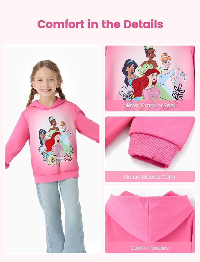 Disney Lilo & Stitch Minnie Mickey Spiderman Frozen Elsa Boys/Girls Hoodie Sweatshirt Graphic Pullover Tops Toddler-Big Kid