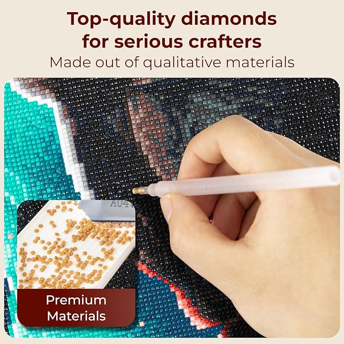 CRAFTHUB Harry Potter Diamond Art – Harry vs. Voldemort – 5D Diamond Painting Kit & Tools – with Big Trays & Light Pens – Officially Licensed Merchandise – 19.7' x 23.6"