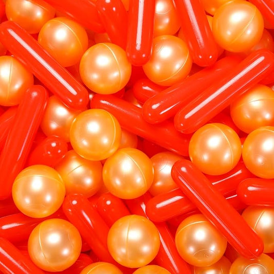 Ball Pit Balls and Strips for Ball Pits, 50 200 500pcs Cute Plastic Star Toy Balls for Kids, Baby Toddler 1-3 Birthday, Bounce House, Play Tent, Baby Pool Water Toys, Party