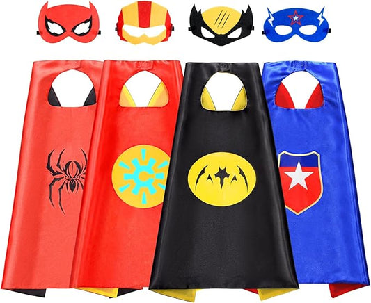 Superhero Capes for Kids, Toys for Ages 3-10 | Dress Up Costumes Party Supplies Birthday Gifts Halloween Christmas Cosplay