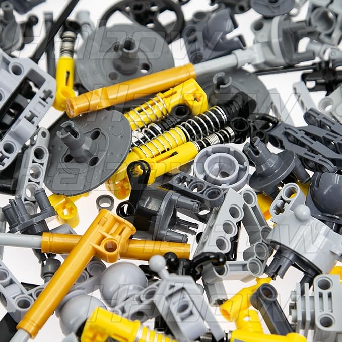 169pcs Technic-Parts Axle-Pin-Connector Compatible with Lego-Technic, Wheels Link Chain Steering Suspension Engine Linear Actuator Shock Absorber MOC-Replacement-Pieces