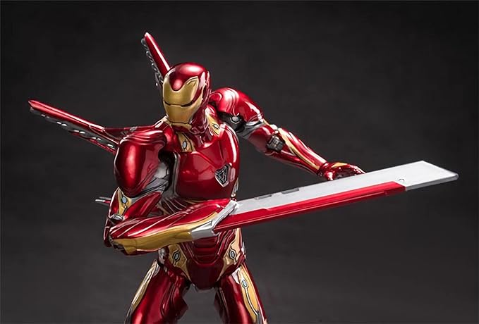 OVONNI 7 Inch MK50Ironman(Deluxe Version) Collectible Action Figure,All Joints Movable,Multi Weapon Accessories