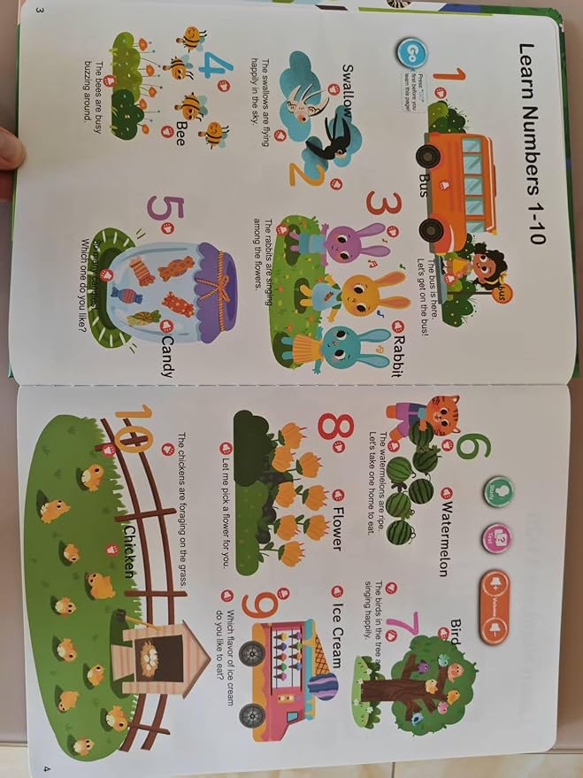 2025 My First Words Sound Book for Kids 3+ | 470+ Fun English Words & Interactive Themes | Talking Toy with Phonics, Games & Story Mode(Scene)