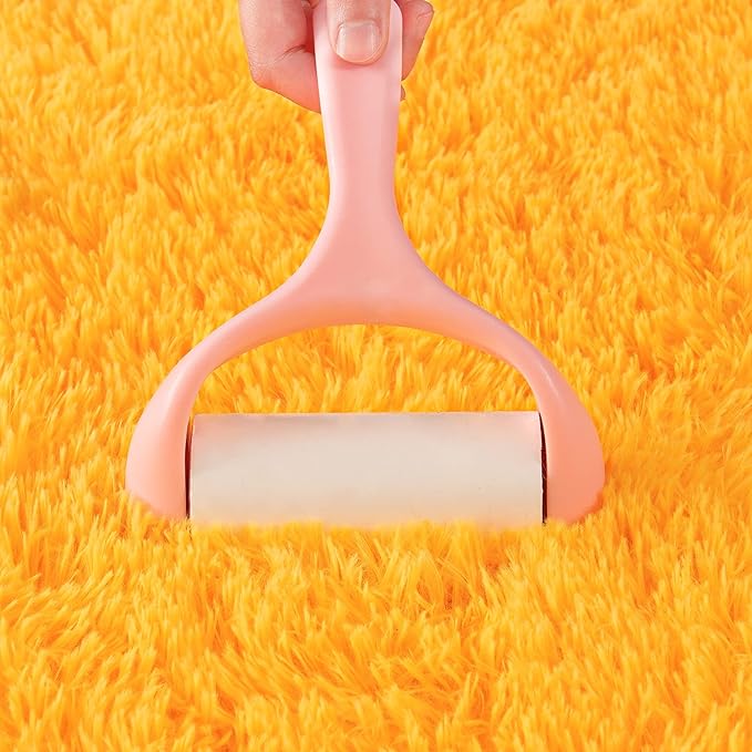 Ompaa Fluffy Area Rugs, Super Soft Shaggy Rug Fuzzy Long Fur Carpets for Bedroom Living Room Decor, 4 x 6 Feet Orange