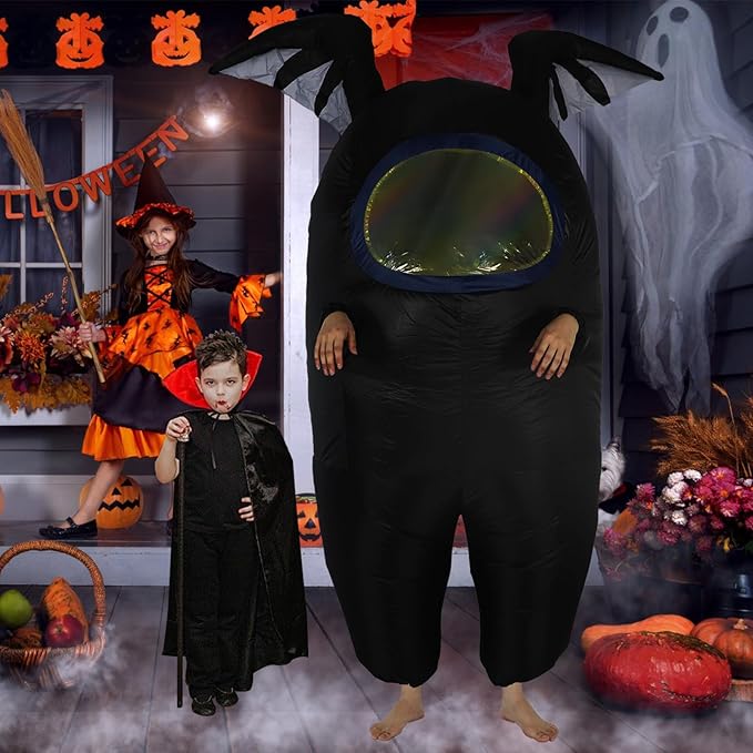 Astronaut costume inflatable costume Funny Halloween Spacesuit Party School Masquerade Game Fans with Bat Wings