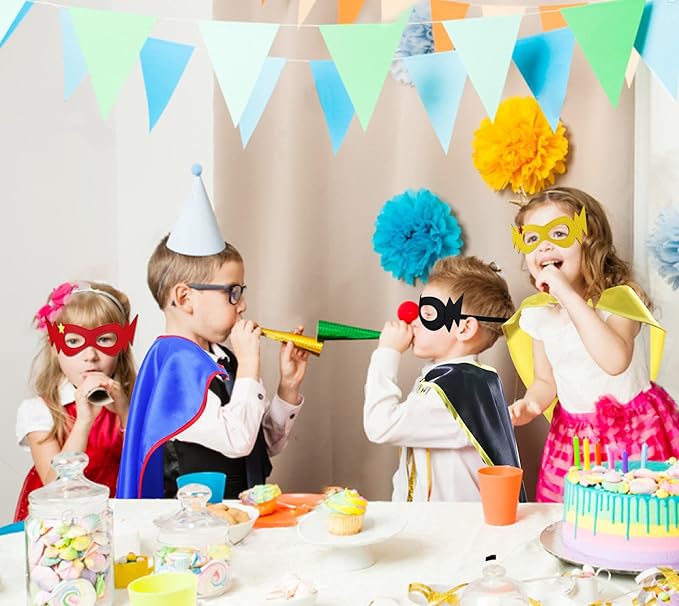 D.Q.Z Superhero-Capes for Kids 20 Sets, Group Super Hero Costume Toys for 3-10 Boys Girls Halloween Birthday Gifts