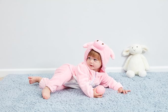 Dream cosplay Unisex Baby Costume,Baby Flannel Animal Halloween Home Clothing